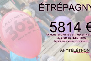 Étrépagny – Dons téléthon 2016 : 5814€
