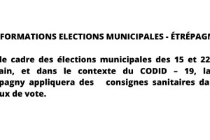 Information élections municipales – Étrépagny