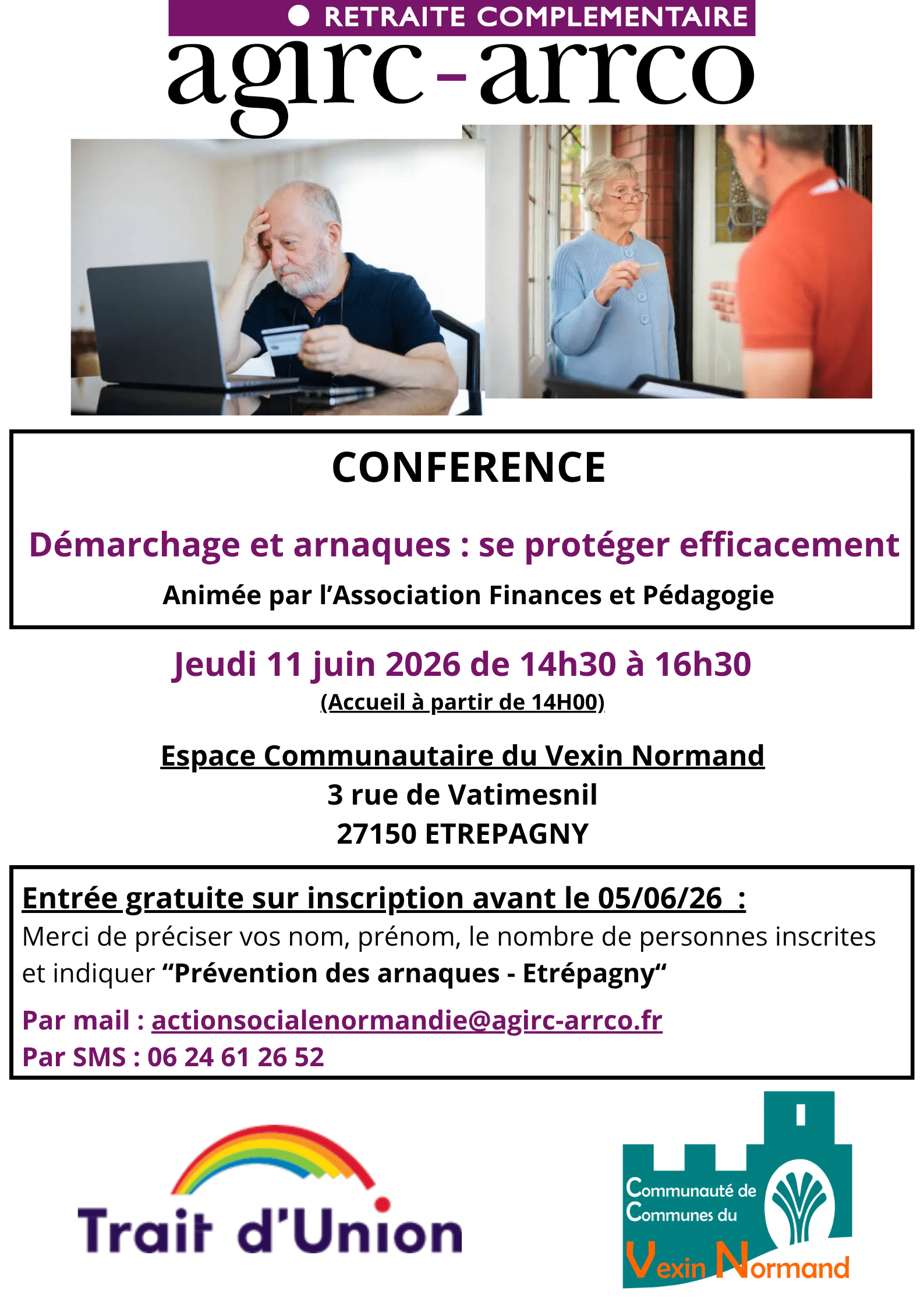 Affiche conférence prévention des arnaques - Etrépagny (1)